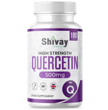 Pure Quercetin (Sophora Japonica) Supplement - 1000mg Per Serving - 180 Vegan Capsules - 3 Month Supply - Natural Antioxidant - Made in The UK by Shivay Herbals