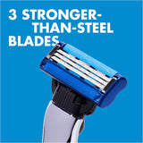 Gillette Mach3 Turbo Men's Shaving Razor with 3D Motion + 2 Razor Blade Refill