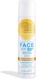 Bondi Sands Fragrance Free Sunscreen Face Mist SPF 50+ High Protection 79ml