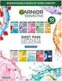 Garnier Sheet Masks Complete Collection - Set of 10 Masks for Face and Eyes