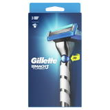 Gillette Mach3 Turbo Men's Shaving Razor with 3D Motion + 1 Razor Blade Refill