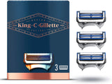 King C Gillette Neck Edging Shaving Razor Blade Refill - Pack of 3