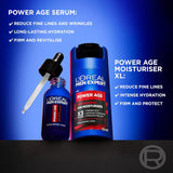 L'Oreal Men Expert Power Age Hyaluronic Moisturiser & Serum DUO Pack