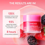 Laneige Lip Sleeping Mask Ex [Berry] 20g - Nourish, Hydrate, Vitamin C, Murumuru & Shea Butter, Antioxidants, Flaky, Dry Lips