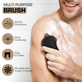 Urbane Men 2 in 1 Body Scrubber & Shampoo Brush Silicone Scalp Massager Dual Sided Hair Growth, Nourish, Cleanse and Exfoliate for Men & Women