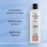 Nioxin System 3 Cleanser Fine Hair for Normal to Thin Coloured Hair (VARIOUS SIZES)