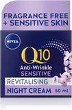 Nivea Q10 Anti-Wrinkle Sensitive Revitalising Night Cream 50ml