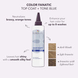 Pureology Color Fanatic Top Coat + Tone BLUE Toner Neutralise Orange Toner